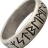 Viking Rune Ring with Elder Futhark Runes Norse Ring Scandinavian Jewelry