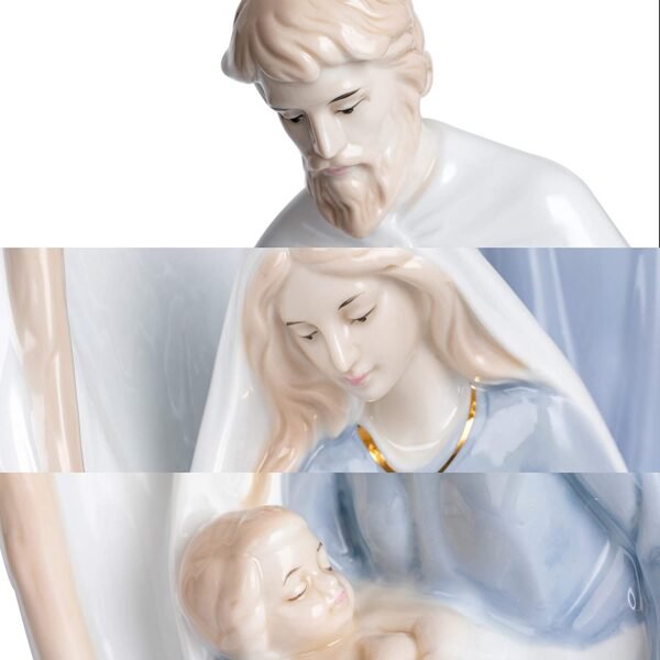 Magic  Collection~YLINSHA 11inch Holy Family Statue Catholic,Catholic Gifts,Nativity Scene, Nativity Set Ceramic Statue for Parents and Elders Who Love Religious Inspiration,Statuette Worth Collecting