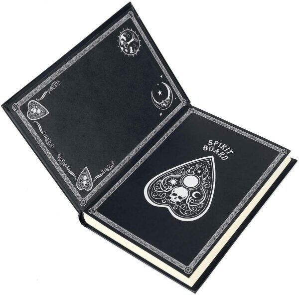 Wiccan Collection~Embossed Journal Black and White Spirit Board 17cm, Coated, Wood Free Paper