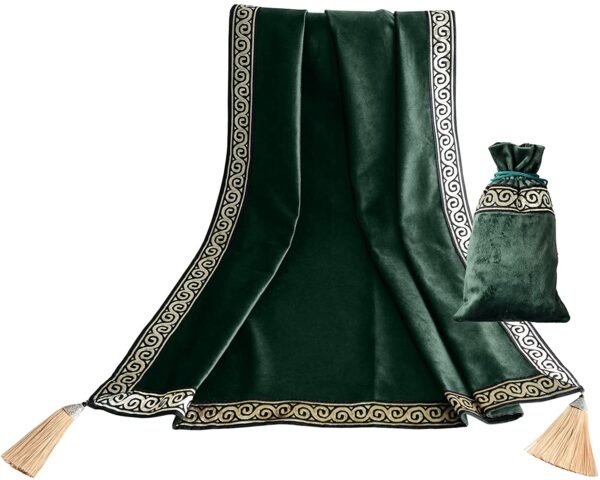Altar Tarot Table Cloth  Table Cover Divination Wicca  Velvet with Tarot Drawstring Pouch Set