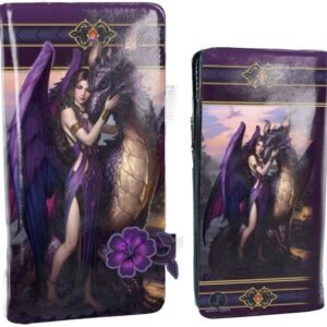 Artist Collections~ Dragon Sanctuary James Ryman Embossed Purse 18.5cm Purple, PU, One Size