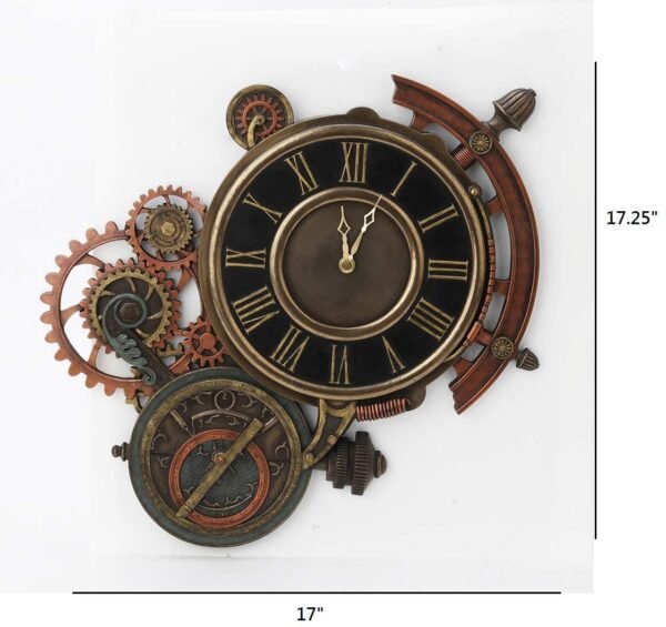 Magic  Collection~Mechanical Steampunk Astrolabe Star Tracker Wall Clock 17 Inch