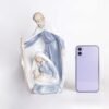 Magic  Collection~YLINSHA 11inch Holy Family Statue Catholic,Catholic Gifts,Nativity Scene, Nativity Set Ceramic Statue for Parents and Elders Who Love Religious Inspiration,Statuette Worth Collecting