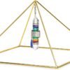 Finest Quality 51 Degree 9" 24k Gold-Plated Copper Meditation Pyramid for Healing