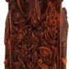 Magicun Altar~Dryad Design Seated Norse Goddess Freya Statue Wood Finish