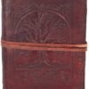 Wiccan Collection~Tree Of Life Leather Journal 28cm Brown