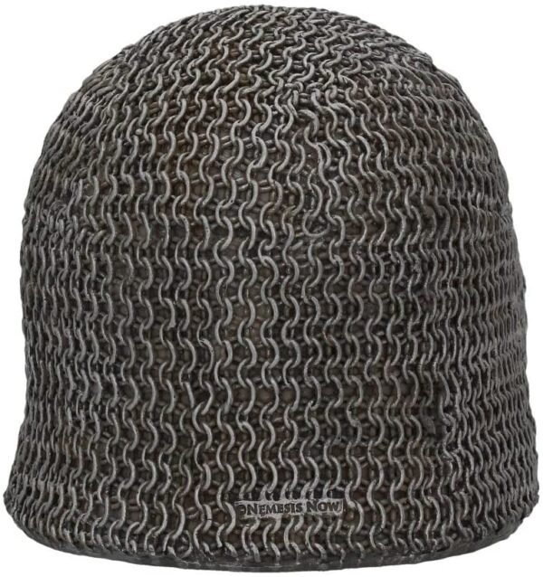 Mythology Collection~ Chainmail Skull Figurine 19cm Grey, Resin