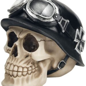 Mythology Collection~ Iron Cross Skull Figurine 17cm Ivory