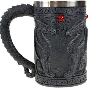 71DqEYB2kML._AC_SL1000 Magicun N.Giftware~Chope Style fantasy Motif dragon Noir 16 cm