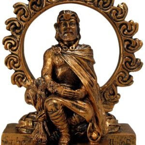 Magicun Altar~Dryad Design Small Celtic God Lugh Statue Bronze Finish