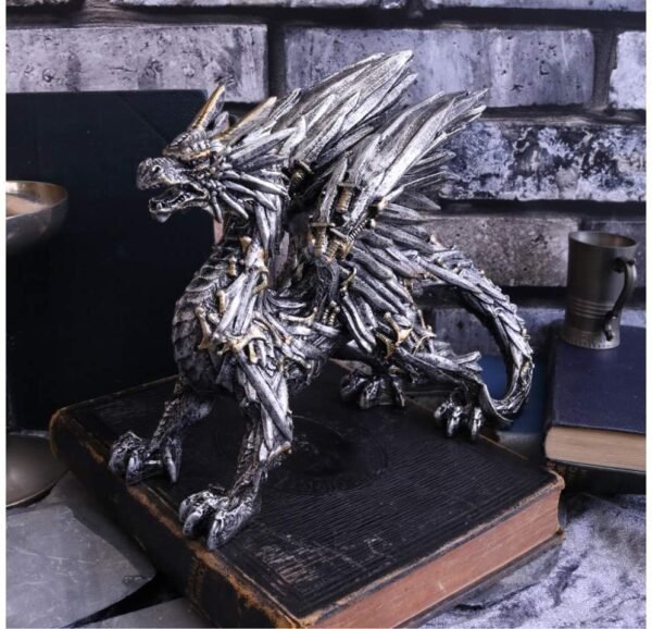 Steampunk Collection~Swordwing Small 20.5cm Figurine, Silver, One Size