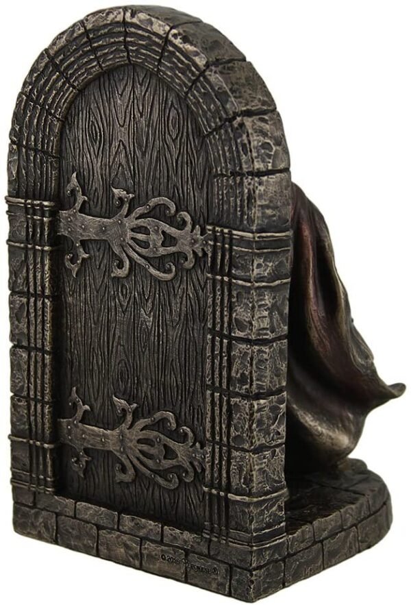 Magic  Collection~Maltese Crusader Statue in Armor Guarding Door Holding Shield & Sword Bookend