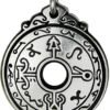 Soloman Pentant~Pewter Black Pullet Healers Pendant Talisman