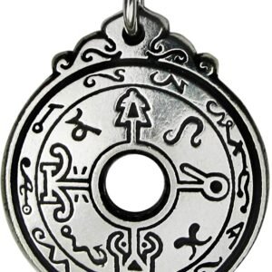 Soloman Pentant~Pewter Black Pullet Healers Pendant Talisman