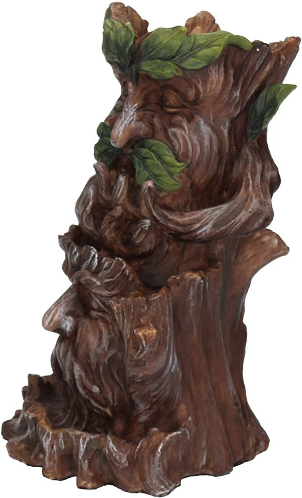Light Collection~Forest Elders Backflow Incense Burner 19cm, Brown