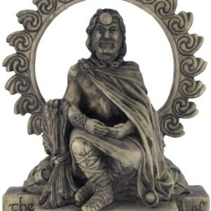 Magicun Altar~Dryad Design Celtic God Lugh Statue Stone Finish