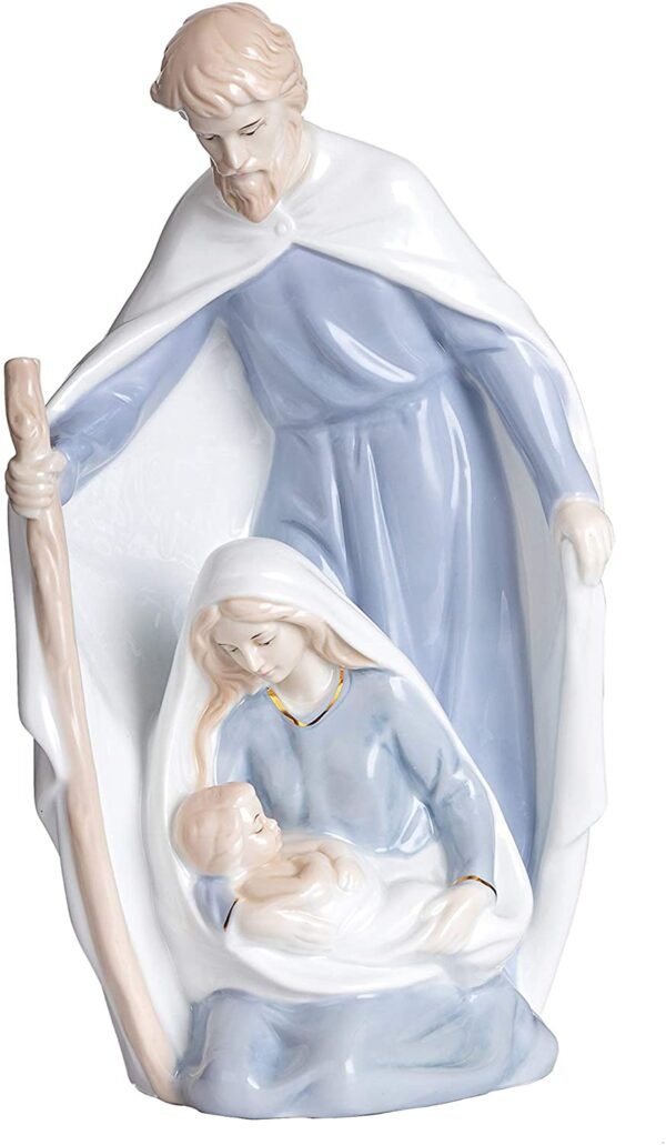 Magic  Collection~YLINSHA 11inch Holy Family Statue Catholic,Catholic Gifts,Nativity Scene, Nativity Set Ceramic Statue for Parents and Elders Who Love Religious Inspiration,Statuette Worth Collecting