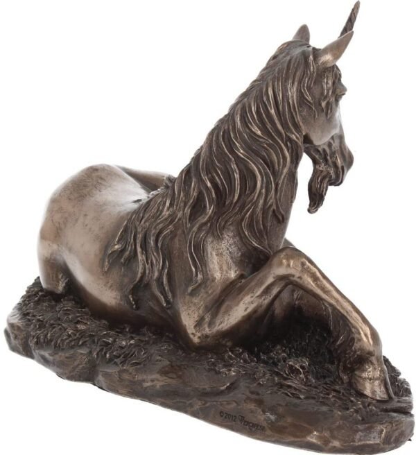 Nemesis Now Recumbent Unicorn 23.5cm Figurine, Resin, Bronze