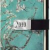 Witchcraft~Starry Diary with Lock, A5 PU Leather Journal with Combination Lock Digital Password Notebook Combination Locking Journal Diary (Starry 6)