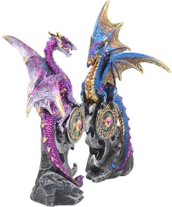 Magicun N.Giftware~Realm Protectors (Set of Two) Figurine 15cm Purple