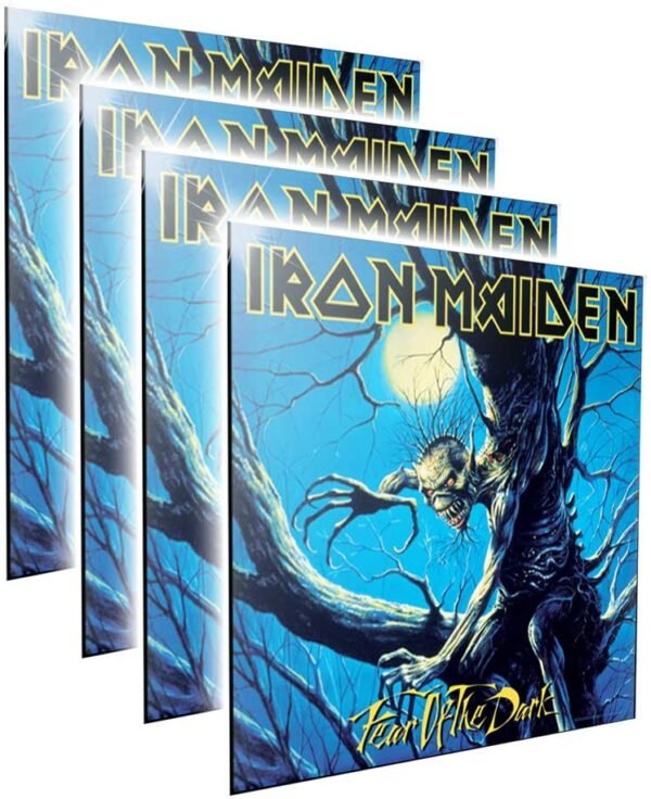 Band Merchandise~ Iron Maiden Fear of The Dark Crystal Clear Picture 32cm, MDF and Resin, Black