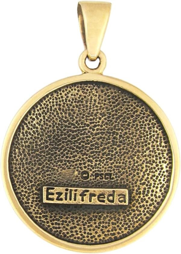 Moonlight Mysteries Bronze Ezili Freda Voodoo Loa Veve Symbol Pendant Necklace