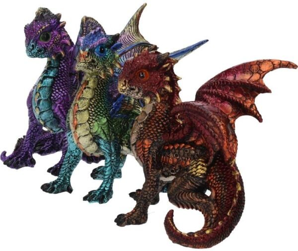 Fantasy Collection~ Scaled Squad Set of 3, Resin, Multi-Coloured, One Size