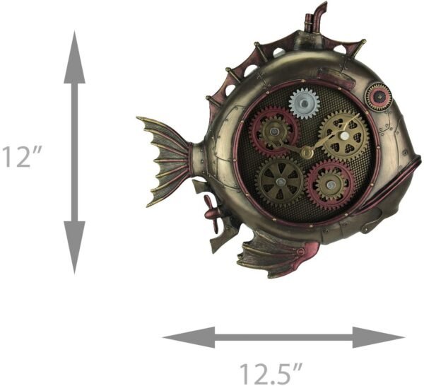 Magic  Collection~Steampunk Style Fish Submarine Wall Clock