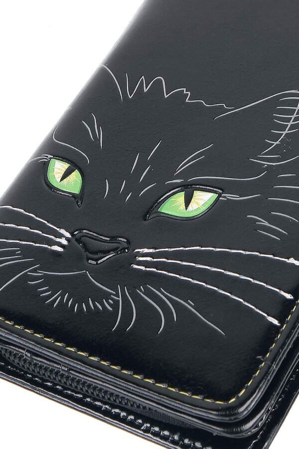 Magicun N.Giftware~Lucky Cat Purse 19cm Black, PU, 18.5cm
