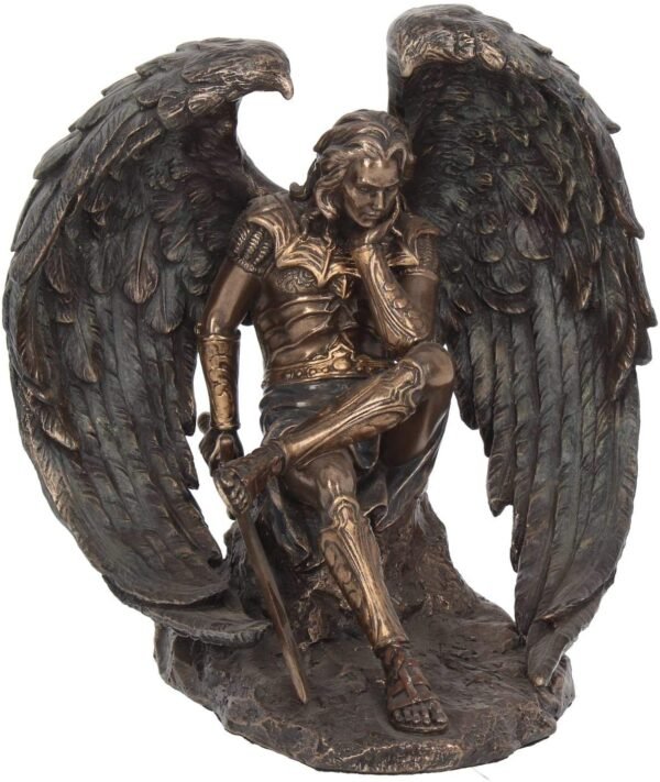 Light Collection~Lucifer The Fallen Angel Figurine 16.5cm Bronze