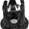 Wiccan Collection~Magik Circle Oil Burner 16cm Grey, Resin