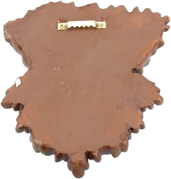 Light Collection~Oak King Wall Plaque 17cm Green