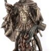 Magic  Collection~9 Inch Saint Florian Patron Saint of Firefighters Antique Bronze Finish Christian Holy Roman Greek Statue
