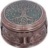 Wiccan Collection~Tree of Life Box 10cm, Resin, Bronze, One Size