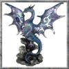 Fantasy Collection~ Blue Dragon Protector Figurine 26cm Blue