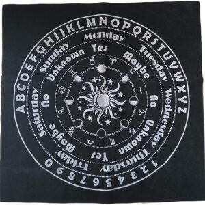 12 Constellations Tarot Tablecloth, Velvet Divination Altar Cloth Board Game Flannel Tarot Card Mat   Witchcraft Supplies