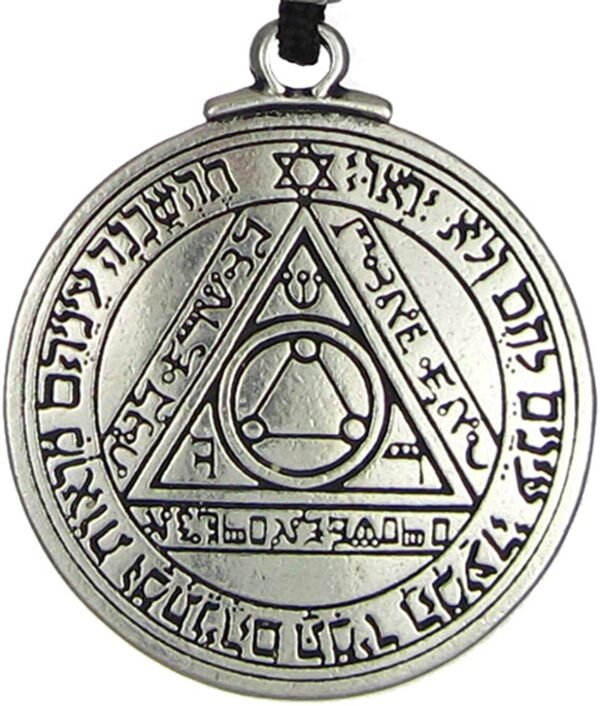 Soloman Pentant~Pewter Pentacle of The Sun Key of Solomon Talisman Pendant
