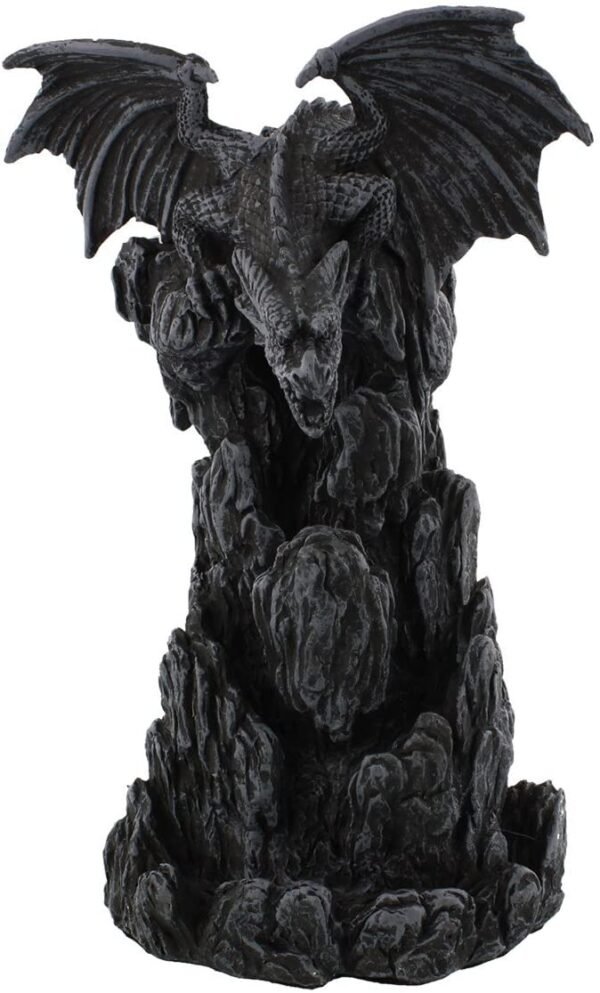 Nemesis Now Dragon Tower Incense Burner 24.5cm Black, Resin, 20cm