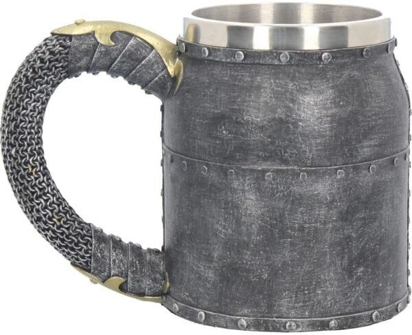 Mythology Collection~ Crusader Tankard Mug 16cm Grey