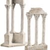 Magic  Collection~Design Toscano AH922818 Roman Forum Columns Set in Stone,antique stone