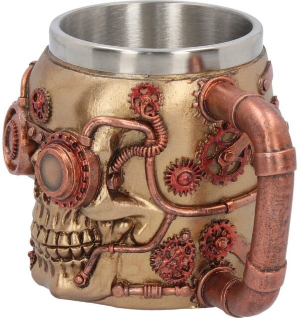 Steampunk Collection~Steaming Tankard Mug 13cm Bronze