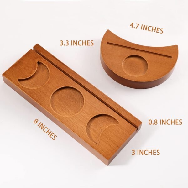 2 Pcs Tarot Card Holder Stand Wooden Tarot Card Display Stand Divination Tarot