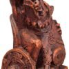 Magicun Altar~Dryad Design Seated Norse God Tyr Statue Wood Finish