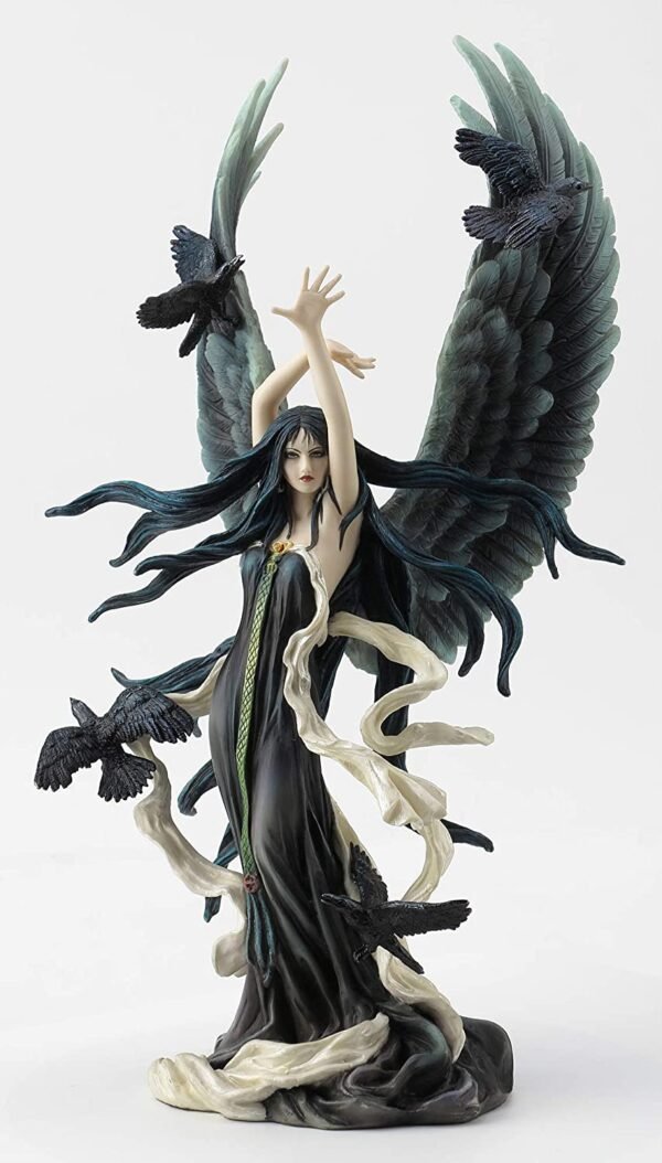 Magic  Collection~12.25 Inch Faery of Ravens by Nene Thomas Goth Fairy Figurine Hand Painted Sculpture