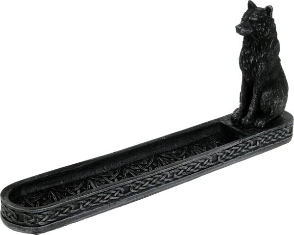 Animal Collection~ Catching The Scent Incense Burner 25cm, Resin, Black