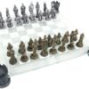 Mythology Collection~ Medieval Knight Chess Set 43cm Gold