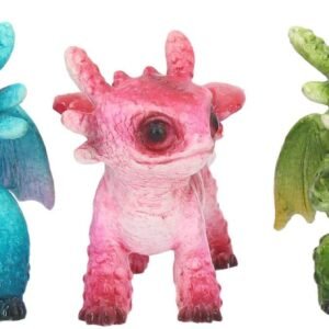 Magicun N.Giftware~Tiny Dragons (Set of Three) Figurine 8cm Multi-Coloured