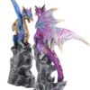 MAGICUN N.GIFTWARE~ Realm Protectors (Set of Two) Figurine 15cm Purple