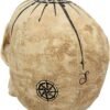 Dark Collection~B4057K8 Dead Man's Map Skull Figurine 17.5cm White, Resin, One Size