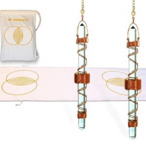 Magnetic Crystal Mat Healing System with Two 7 Inch Quartz Crystal Etheric Weavers for Meditation Massage Yoga Reiki Sleep Balancing Chakras Increasing Prana Positive Energy Spiritual Awakening